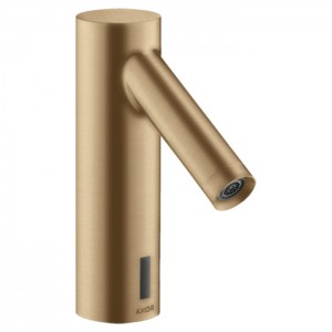 Axor Starck Cмеситель для раковины, на 1 отв., электроный, питание от сети 230V, без регулировки температуры, цвет: шлифованная бронза
