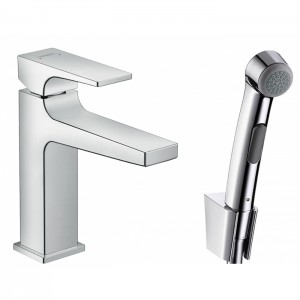 Hansgrohe Metropol Смеситель для биде, на 1 отв., с ручным душем, цвет: хром Hansgrohe Metropol Смеситель для биде, на 1 отв., с ручным душем, цвет: хром