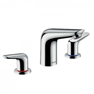 Hansgrohe Novus Смеситель для раковины 100, на 3 отверстия, с донным клапаном, хром Hansgrohe Novus Смеситель для раковины 100, на 3 отверстия, с донным клапаном, хром