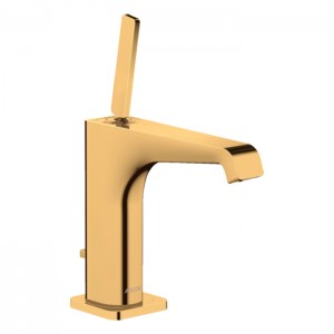 Axor Citterio E Смеситель для раковины 125, на 1 отв., с донным клапаном, цвет: полированное золото