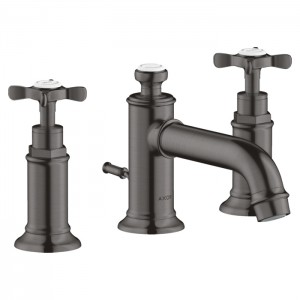 Axor Montreux Смеситель для раковины 30, на 3 отв., с донным клапаном, цвет: шлифованный черный хром