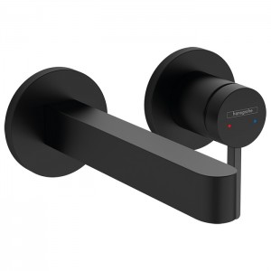 Hansgrohe Finoris Смеситель для раковины, встраиваемый, излив: 16.8см., внешняя часть, цвет: черный матовый Hansgrohe Finoris Смеситель для раковины, встраиваемый, излив: 16.8см., внешняя часть, цвет: черный матовый