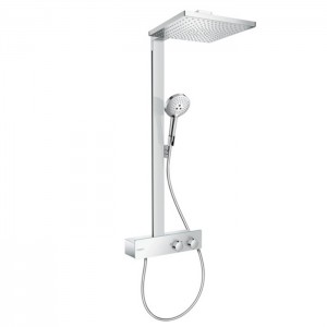 Hansgrohe Raind.E 300 1j Душевая система, с верхним душем 30х30см., ручным душем, и термостатическим смесителем, цвет: хром Hansgrohe Raind.E 300 1j Душевая система, с верхним душем 30х30см., ручным душем, и термостатическим смесителем, цвет: хром