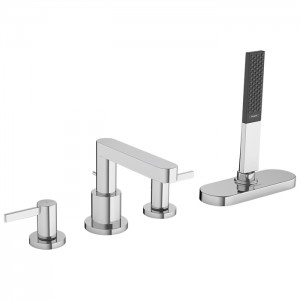 Hansgrohe Finoris Смеситель на борт ванны, на 4 отв., с ручным душем, цвет: хром Hansgrohe Finoris Смеситель на борт ванны, на 4 отв., с ручным душем, цвет: хром