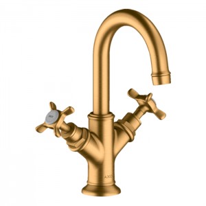 Axor Montreux Смеситель для раковины 160, на 1 отв., с донным клапаном, цвет: шлифованное золото