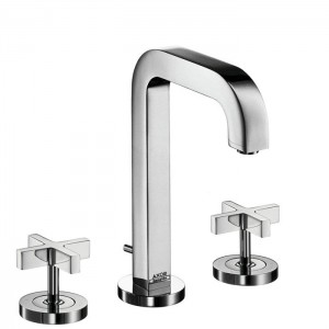 Axor Citterio Смеситель для раковины на 3 отверстия, ручки крестиком, цвет: хром