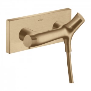 Axor Starck Organic Смеситель для душа, термостатический, настенный, цвет: шлифованная бронза