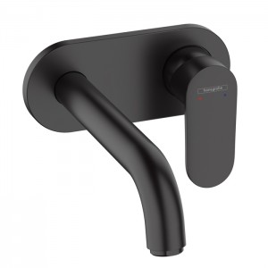 Hansgrohe Vernis Blend Смеситель для раковины, настенный, излив 204 мм, внешняя часть, цвет: матовый черный Hansgrohe Vernis Blend Смеситель для раковины, настенный, излив 204 мм, внешняя часть, цвет: матовый черный