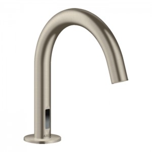 Axor Uno Смеситель для раковины, на 1 отв., электронный, с предустановкой температуры, работа от сети 230 V, цвет: шлифованный никель