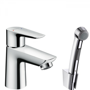Hansgrohe Talis E, Смеситель для раковины с гигиеническим душем, с донным клапаном, Цвет: хром Hansgrohe Talis E, Смеситель для раковины с гигиеническим душем, с донным клапаном, Цвет: хром