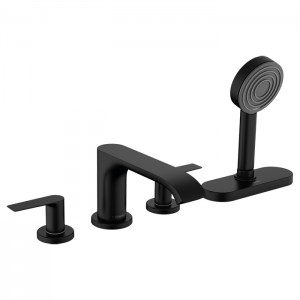 Hansgrohe Vivenis Смеситель на борт ванны, на 4 отв, с ручной лейкой, цвет: черный матовый Hansgrohe Vivenis Смеситель на борт ванны, на 4 отв, с ручной лейкой, цвет: черный матовый