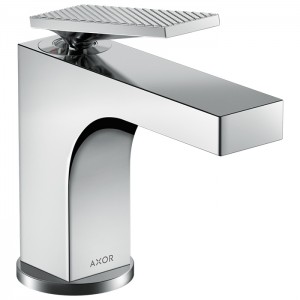 Axor Citterio Смеситель для раковины, 1 отв., излив h90мм, с текстурой, цвет: хром