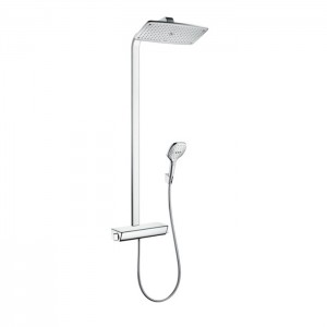 Hansgrohe Raindance Select 360 Showerpipe Душевая система, с верхним душем 36х19см, термостатический смеситель , с ручным душем, цвет: хром Hansgrohe Raindance Select 360 Showerpipe Душевая система, с верхним душем 36х19см, термостатический смеситель , с ручным душем, цвет: хром