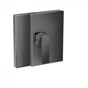 Axor Edge Смеситель для душа, встраиваемый, на 1 источник, алмазная огранка, внешняя часть, цвет: черный