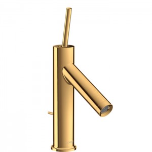 Axor Starck Cмеситель для раковины 90, на 1 отв., с донным клапаном, цвет: полированное золото