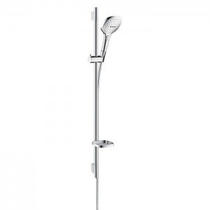 Hansgrohe Raindance Select E Душевой набор: штанга 90см., ручной душ 120, 3jet (Rain, RainAir, WhirlAir), мыльница, шланг, цвет: хром Hansgrohe Raindance Select E Душевой набор: штанга 90см., ручной душ 120, 3jet (Rain, RainAir, WhirlAir), мыльница, шланг, цвет: хром