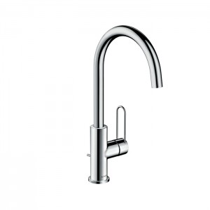 Axor Uno Смеситель для раковины 240, на 1 отв., излив 174мм, с донным клапаном, цвет: хром