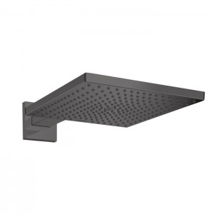 Hansgrohe Raindance Верхний душ, 300х300мм, 1 jet, с настенным держателем 390мм, цвет: шлифованный черный хром Hansgrohe Raindance Верхний душ, 300х300мм, 1 jet, с настенным держателем 390мм, цвет: шлифованный черный хром