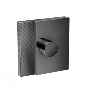 Axor Edge Смеситель для душа Highflow, встраиваемый, термостат, на 1 источник, алмазная огранка, внешняя часть, цвет: черный
