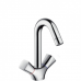 Hansgrohe Logis, Смеситель для раковины, поворотный излив, с донным клапаном, Цвет: хром