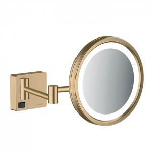 Hansgrohe AddStoris Косметическое зеркало с LED подсветкой, цвет: шлифованная бронза Hansgrohe AddStoris Косметическое зеркало с LED подсветкой, цвет: шлифованная бронза