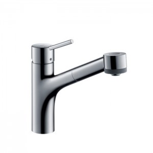 Hansgrohe Talis S Кухонный смеситель для раковины, на 1 отв., однорычажный, с выдвижным изливом, цвет: хром Hansgrohe Talis S Кухонный смеситель для раковины, на 1 отв., однорычажный, с выдвижным изливом, цвет: хром
