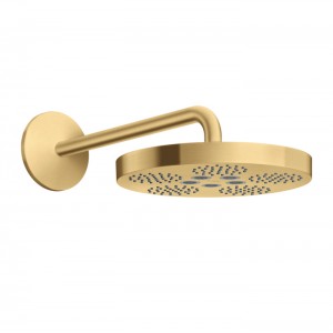 Axor One Верхний душ Ø280 мм., с настенным держателем 389 мм., цвет: шлифованное золото