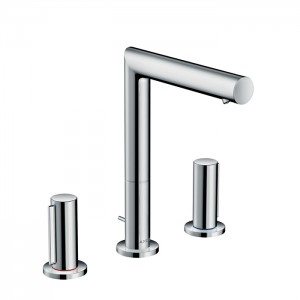 Axor Uno Смеситель для раковины 200, на 3 отв., излив 183мм, с розетками с донным клапаном ( рук. zero), цвет: хром