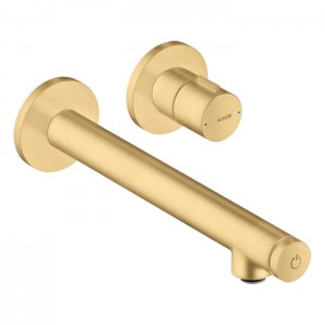 Axor Uno Select Смеситель для раковины, встраиваемый, излив: 22.1см., цвет: шлифованное золото