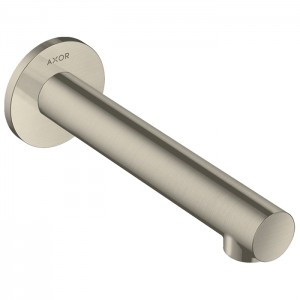 Axor Uno Излив для ванны, 175мм, настенный, ¾’, цвет: шлифованный никель