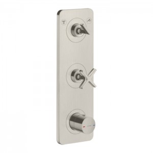 Axor Citterio E Смеситель для душа, термостатический на 2 выхода, цвет: сталь