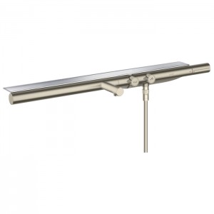 Axor Showers Настенный термостат для ванны, с полкой 713х70мм, 2 потреб., цвет: шлифованный никель