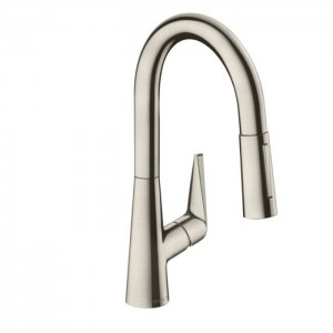 Hansgrohe Talis M51 Смеситель для кухни, на 1 отв однорычажный, поворотный излив 18.5см с вытяжным душем, 2jet, h15.2см, цвет: нержавейка Hansgrohe Talis M51 Смеситель для кухни, на 1 отв однорычажный, поворотный излив 18.5см с вытяжным душем, 2jet, h15.2см, цвет: нержавейка