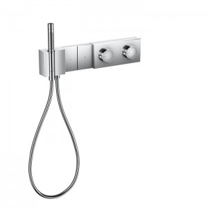 Axor Edge Смеситель для душа 470/100, встраиваемый, термостат, на 2 источника, с ручным душем, внешняя часть, цвет: хром