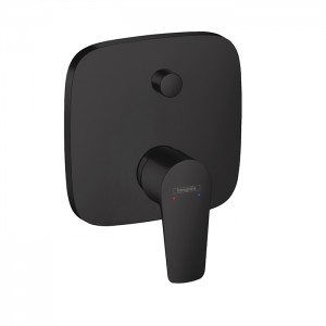 Hansgrohe Talis E Встраиваемый смеситель для ванны, внешняя часть, цвет: черный матовый Hansgrohe Talis E Встраиваемый смеситель для ванны, внешняя часть, цвет: черный матовый