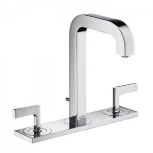 Axor Citterio, Смеситель для раковины 170,на 3 отверстия, с рычаговымирукоятками и изливом, цвет: хром