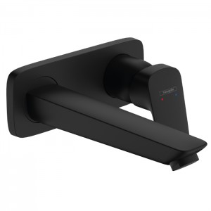 Hansgrohe Logis Смеситель для раковины, настенный, цвет: черный матовый Hansgrohe Logis Смеситель для раковины, настенный, цвет: черный матовый