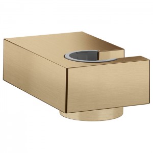 Hansgrohe Держатель ручного душа, настенный, цвет: шлифованная бронза Hansgrohe Держатель ручного душа, настенный, цвет: шлифованная бронза