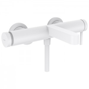 Hansgrohe Finoris Смеситель для ванны, настенный, цвет: белый матовый Hansgrohe Finoris Смеситель для ванны, настенный, цвет: белый матовый