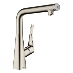 Hansgrohe Metris Select Смеситель для раковины, на 1 отв., цвет: нержавейка Hansgrohe Metris Select Смеситель для раковины, на 1 отв., цвет: нержавейка