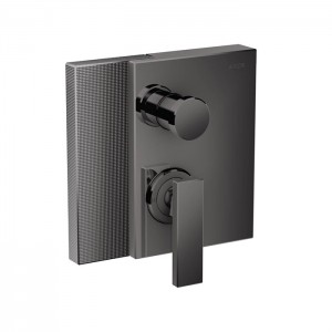 Axor Edge Смеситель для ванны, встраиваемый, алмазная огранка, внешняя часть, цвет: черный