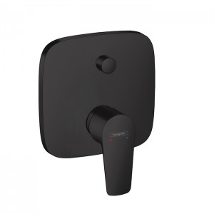 Hansgrohe Talis E Встраиваемый смеситель для ванны, внешняя часть, цвет: черный матовый Hansgrohe Talis E Встраиваемый смеситель для ванны, внешняя часть, цвет: черный матовый