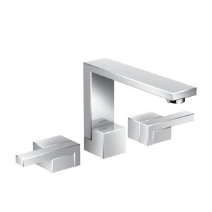 Axor Edge Смеситель для раковины, на 3 отв., с донным клапаном push/open, излив 173мм, цвет: хром