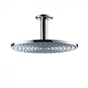 Hansgrohe Raindance Air Верхний душ, с потолочным подсоединением, экстра широкая душевая струя, с технологией AIR, защита от загрязнений QuickClean, с потолочным подсоединением 100 мм, с защитой от люфта, цвет: хром Hansgrohe Raindance Air Верхний душ, с потолочным подсоединением, экстра широкая душевая струя, с технологией AIR, защита от загрязнений QuickClean, с потолочным подсоединением 100 мм, с защитой от люфта, цвет: хром