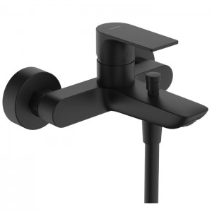 Hansgrohe Rebris E Смеситель для ванны, настенный, цвет: черный матовый Hansgrohe Rebris E Смеситель для ванны, настенный, цвет: черный матовый