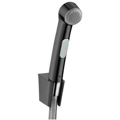 Hansgrohe Гигиенический душ 1jet, со шлангом 1,25м и настенным держателем, цвет: шлифованный черный хром