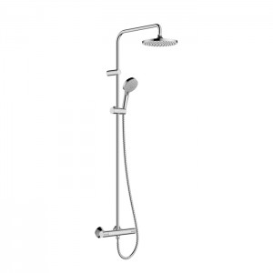 Hansgrohe Vernis Blend Душевая стойка с верхним душем 200 1jet с термостатом, цвет: хром Hansgrohe Vernis Blend Душевая стойка с верхним душем 200 1jet с термостатом, цвет: хром