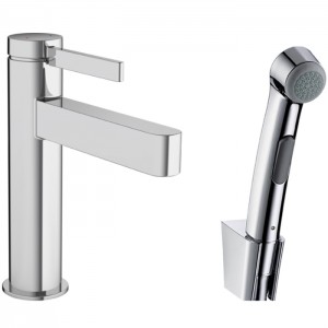 Hansgrohe Finoris Смеситель для раковины, 1 отв., с набором для биде и со шлангом 160см., цвет: хром Hansgrohe Finoris Смеситель для раковины, 1 отв., с набором для биде и со шлангом 160см., цвет: хром