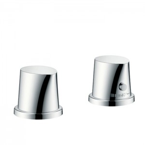 Axor Starck Organic, термостатический смеситель для ванны, внешняя часть, цвет: хром