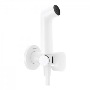 Hansgrohe Bidette E Гигиенический душ со смесителем, держатель, цвет: белый матовый Hansgrohe Bidette E Гигиенический душ со смесителем, держатель, цвет: белый матовый